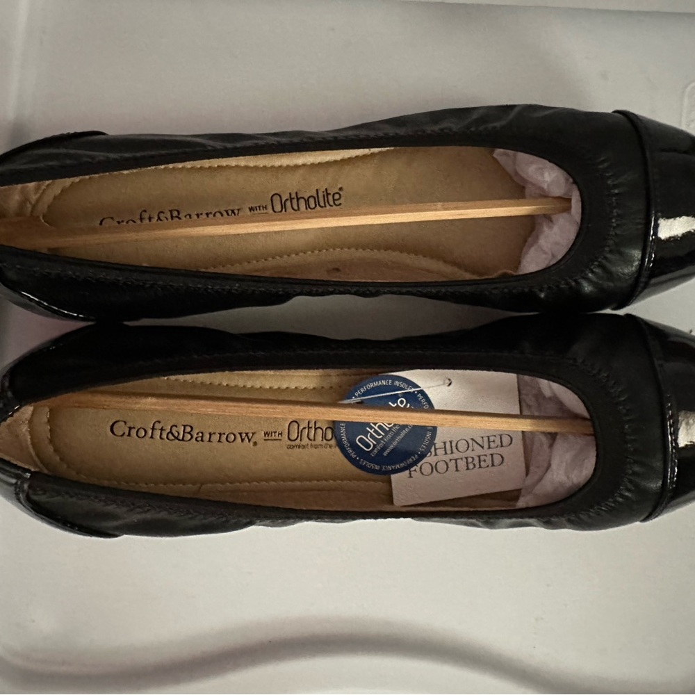 Croft & Barrow Women's Black Flats
